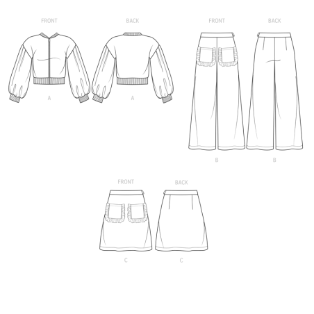 Børnetøj pige Simplicity snitmønster S9654