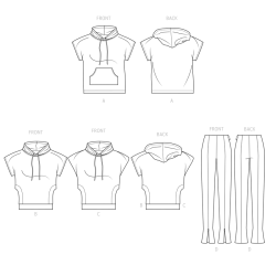 Hoodies og leggins  plusmode  Simplicity snitmønster S9637