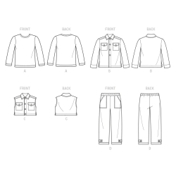 Børnetøj Dreng/pige New look snitmønster 6746
