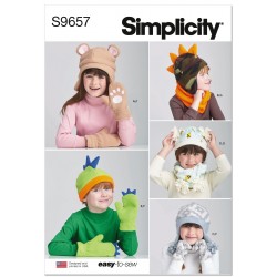Vanter og huer til børn Simplicity snitmønster 9657 A