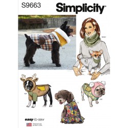 Tøj til små hunde Simplicity snitmønster 9663