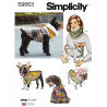 Tøj til små hunde Simplicity snitmønster 9663