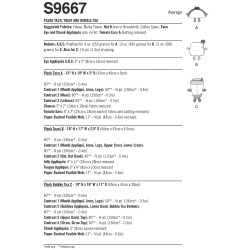 Plys puder Simplicity snitmønster 9667Os