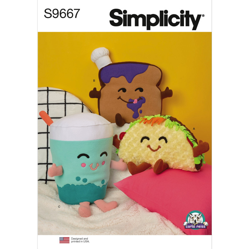 Plys puder Simplicity snitmønster 9667Os