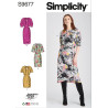 Kjole m/ærme Simplicity snitmønster S9677