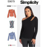 Bluse m/åben skulder Simplicity snitmønster S9679