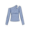 Bluse m/åben skulder Simplicity snitmønster S9679