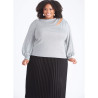 Bluse m/åben skulder PLUSMODE  Simplicity snitmønster S9680
