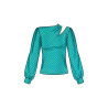 Bluse m/åben skulder PLUSMODE  Simplicity snitmønster S9680
