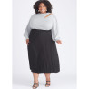 Bluse m/åben skulder PLUSMODE  Simplicity snitmønster S9680