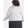 Bluse m/åben skulder PLUSMODE  Simplicity snitmønster S9680