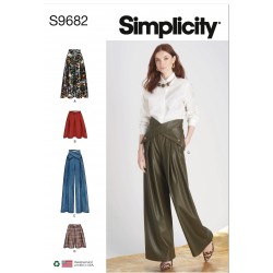 Nederdel bukser og shorts Simplicity snitmønster S9682