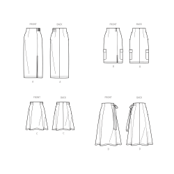 Nederdel  også plusmode Simplicity snitmønster S9683