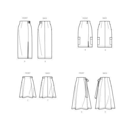  Nederdel  også plusmode Simplicity snitmønster S9683