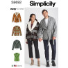 Unisex jakke han/hende også pusmode   Simplicity snitmønster S9692 A