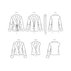 Unisex jakke han/hende også pusmode   Simplicity snitmønster S9692 A