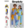 Jogging sæt Hoodie og bukser Simplicity snitmønster S9695 A