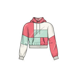 Jogging sæt Hoodie og bukser Simplicity snitmønster S9695 A