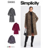 Frakke m/tørklæde Simplicity snitmønster S9685
