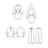 Anorak Poncho og bukser også plusmode Simplicity snitmønster 9687