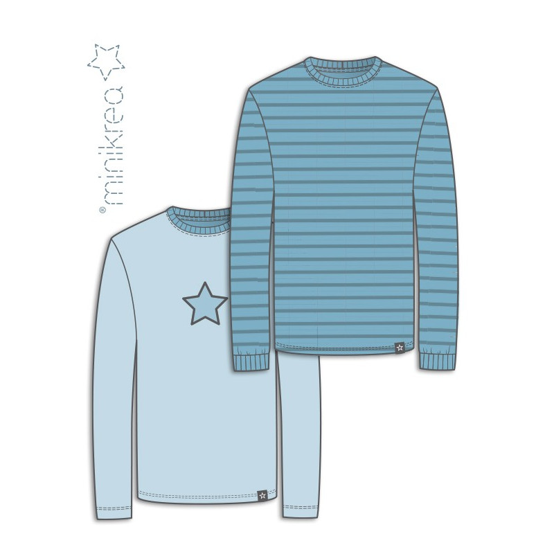 Langærmet t-shirt Minikrea snitmønster 66230