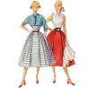 1950´vintage Kort jakke og nederdel Simplicity snitmønster 9699