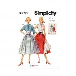 1950´vintage Kort jakke og nederdel Simplicity snitmønster 9699