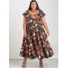 Kjole m/ flæseærme plusmode Simplicity snitmønster 9704