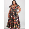Kjole m/ flæseærme plusmode Simplicity snitmønster 9704