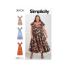 Kjole m/ flæseærme plusmode Simplicity snitmønster 9704