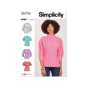 Bluse m/høj hals Simplicity snitmønster 9705 easy