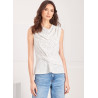 Bluse m/vandfald også plusmode  Simplicity snitmønster 9706