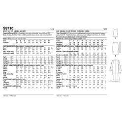 Nederdel og cardigan Simplicity snitmønster 9716