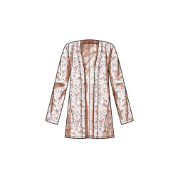 Cardigan top og nederdel plusmode Simplicity snitmønster 9717 easy