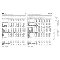 Cardigan top og nederdel plusmode Simplicity snitmønster 9717 easy