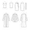 Cardigan top og nederdel plusmode Simplicity snitmønster 9717 easy