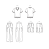 Poloshirt og bukser  Simplicity snitmønster 9718