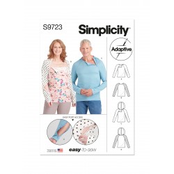 Kemo bluse og Hoddie Simplicity snitmønster 9723 A