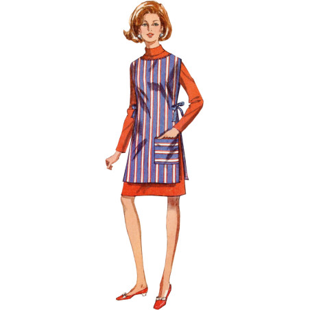 1960´vintage forklæde Simplicity snitmønster 9726