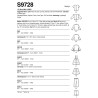 Dukketøj til 46 cm dukke Simplicity snitmønster 9728os