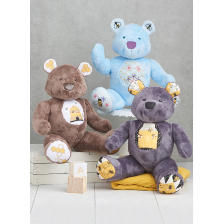 Tøjdyr bamse Simplicity snitmønster 9731os