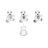 Tøjdyr bamse Simplicity snitmønster 9731os