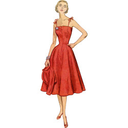 1950´vintage Kjole og bolero Simplicity snitmønster 9738