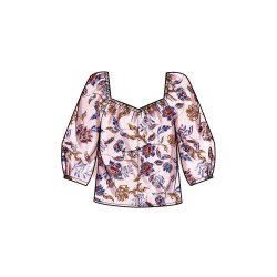 Bluse også plusmode Simplicity snitmønster 9749