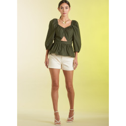 Bluse også plusmode Simplicity snitmønster 9749