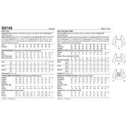Bluse også plusmode Simplicity snitmønster 9749