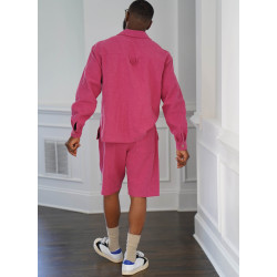 Herreskjorte og shorts også  Simplicity snitmønster 9758