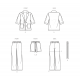 Pige tøj jakke bukser og shorts Simplicity snitmønster 9762