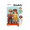 Dukketøj til 46 cm dukke Simplicity snitmønster 9768 os