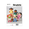 Slaskedukke og tøj ca.37 cm Simplicity snitmønster 9770 os